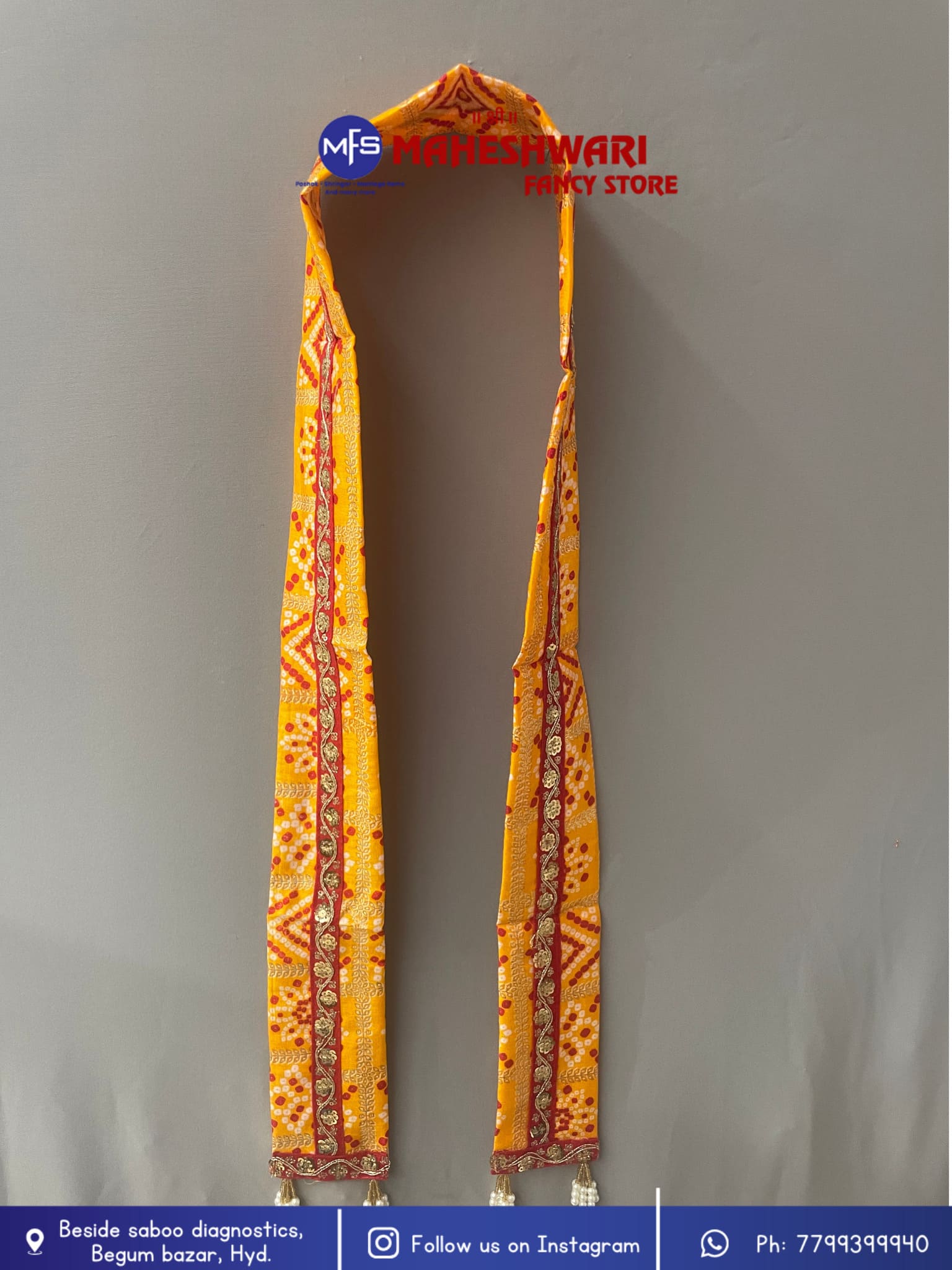 MFS Wedding Essentials - swagat dupata chundri print